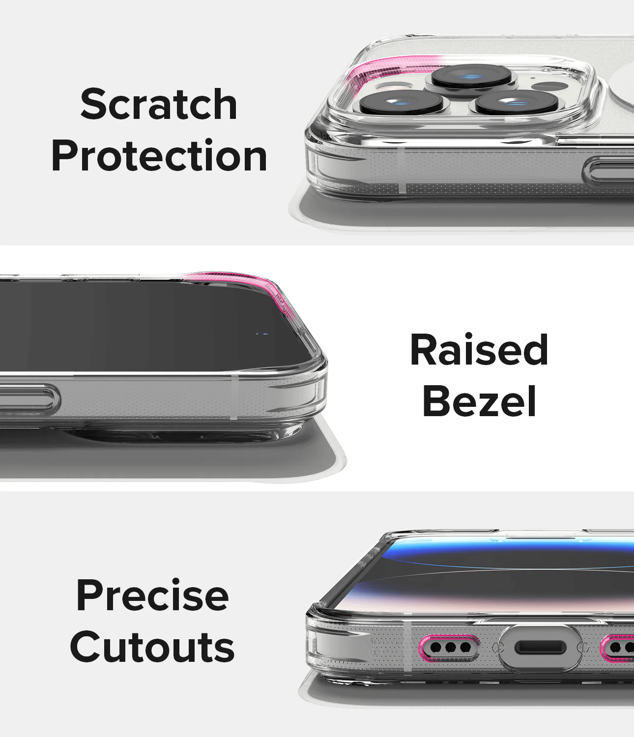 Estuche para iPhone 14 Pro Max - Ringke Fusion Magnetic - Matte Clear