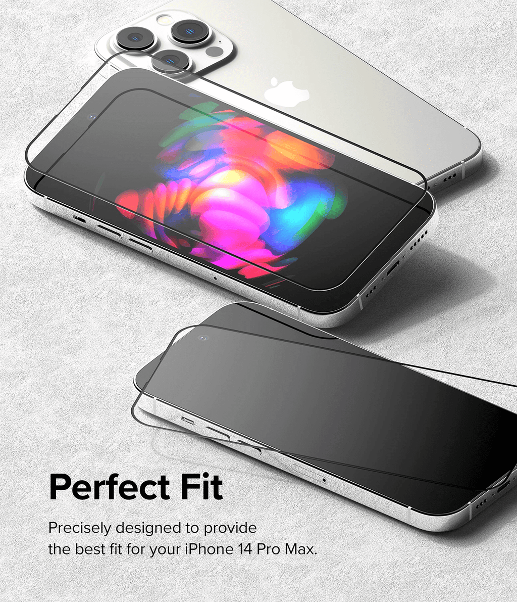 Vidrio Templado para iPhone 14 Pro Max / 15 Plus / 16 Plus - Ringke Tempered Glass