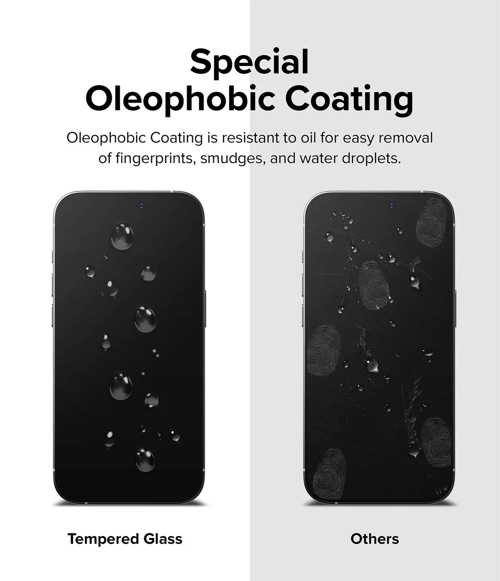 Vidrio Templado para iPhone 14 Pro Max / 15 Plus / 16 Plus - Ringke Tempered Glass