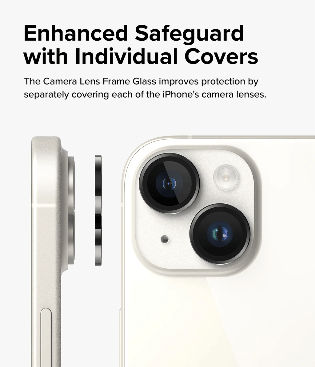 Protector de Cámara para iPhone 15 / 15 Plus - Ringke Frame Glass