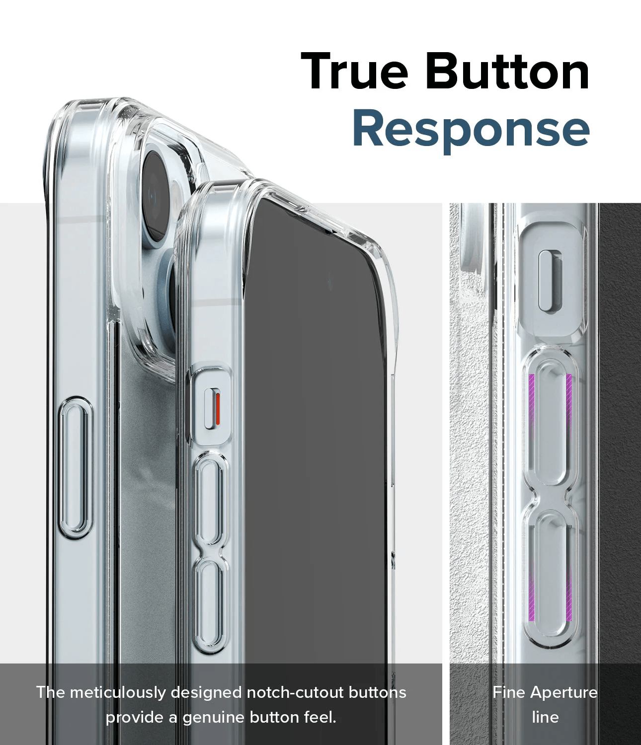 Estuche para iPhone 15 - Ringke Fusion - Matte Clear