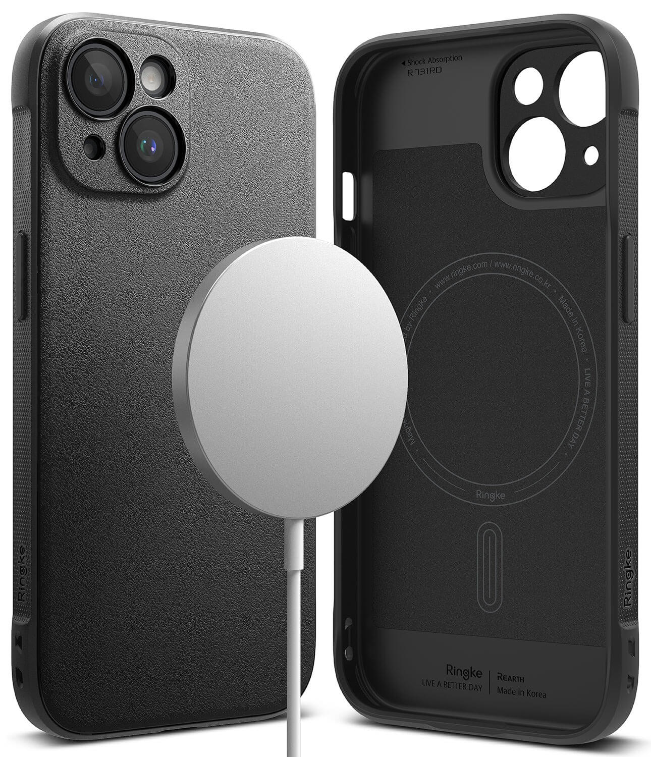 Estuche para iPhone 15 - Ringke Onyx Magnetic - Black