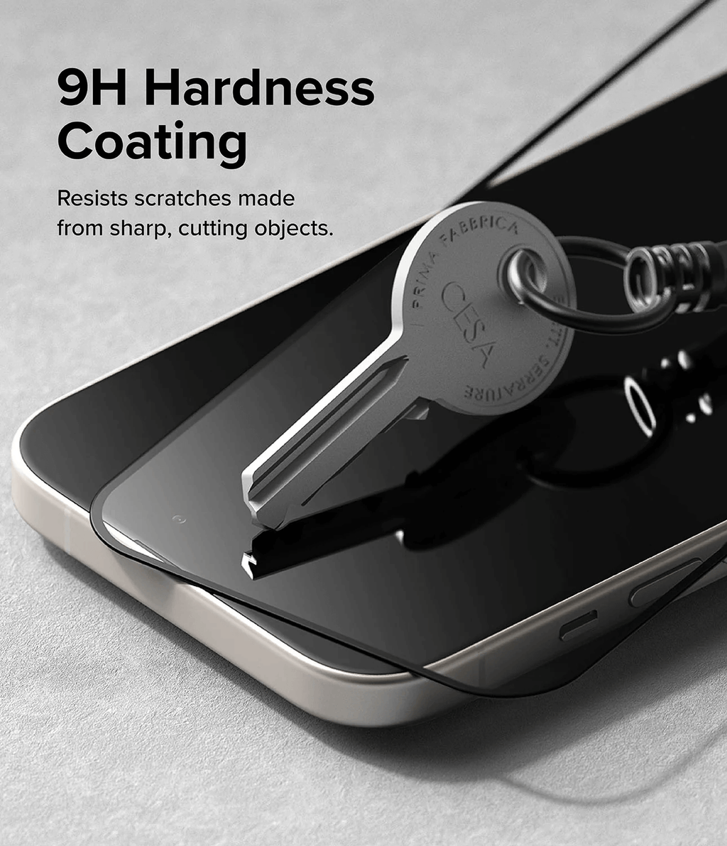 Vidrio Templado para iPhone 15 Compatible con: 16 / 14 / 13 Pro / 13 - Ringke Tempered Glass
