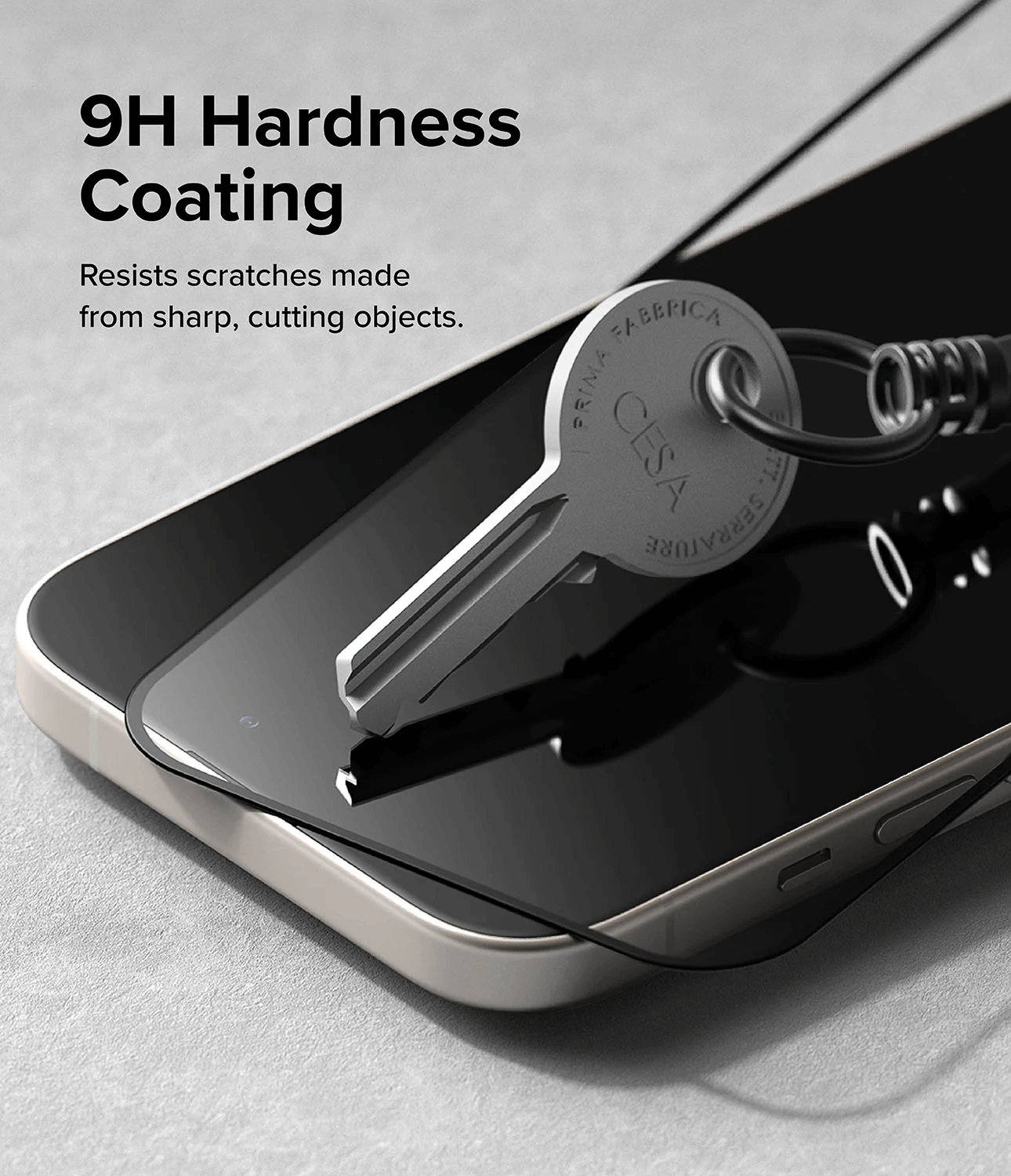Vidrio Templado para iPhone 15 Compatible con: 16 / 14 / 13 Pro / 13 - Ringke Tempered Glass