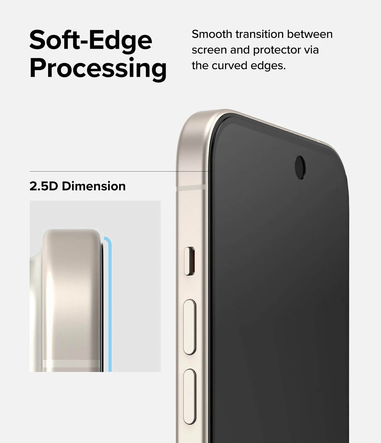 Vidrio Templado para iPhone 15 - Ringke Privacy Glass