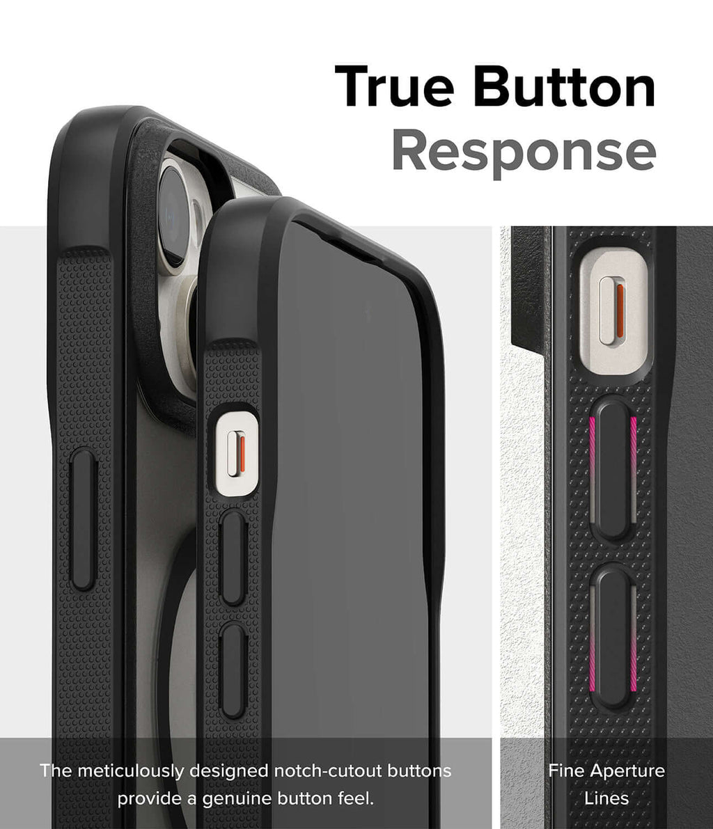 Estuche para iPhone 15 Plus - Ringke Fusion Bold Magnetic - Matte Black