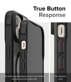 Estuche para iPhone 15 Plus - Ringke Fusion Bold Magnetic - Matte Black