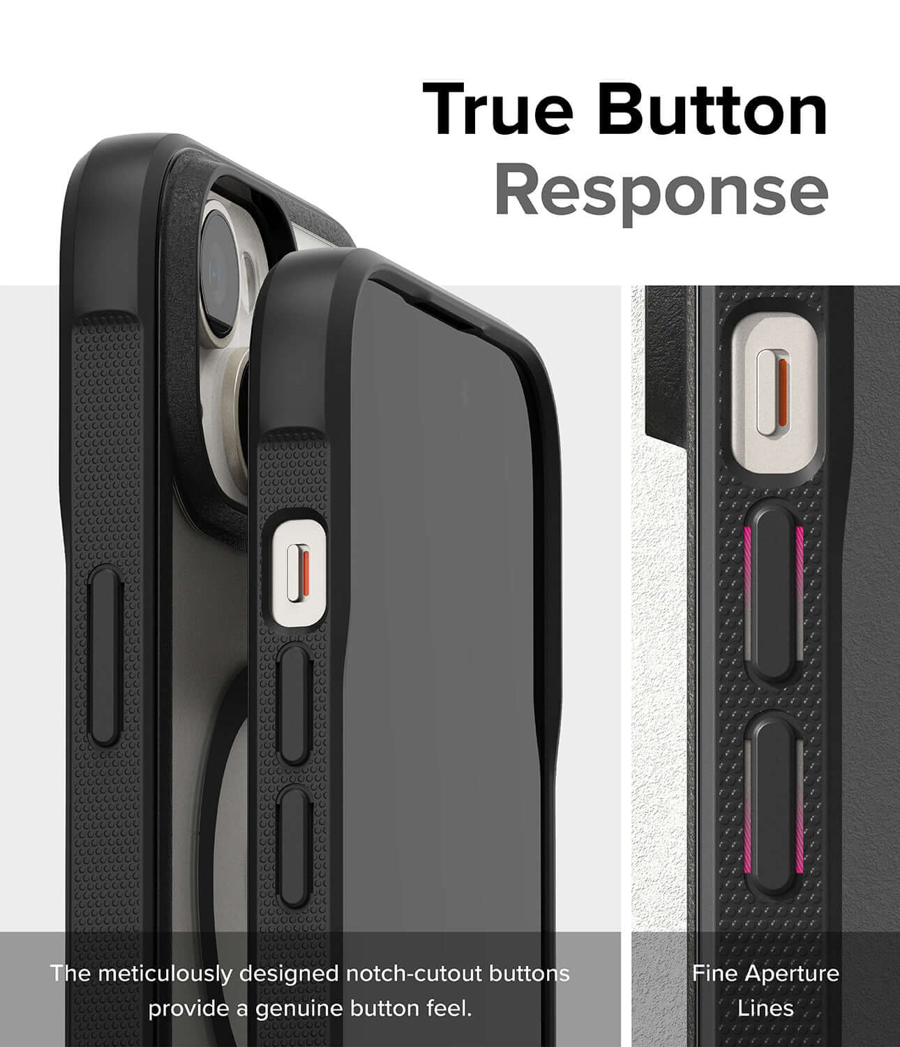 Estuche para iPhone 15 Plus - Ringke Fusion Bold Magnetic - Matte Black