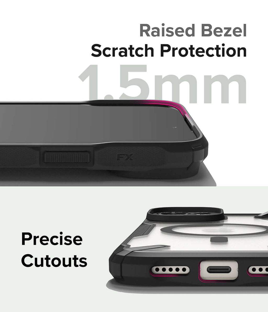 Estuche para iPhone 15 Plus - Ringke Fusion-X Magnetic - Black