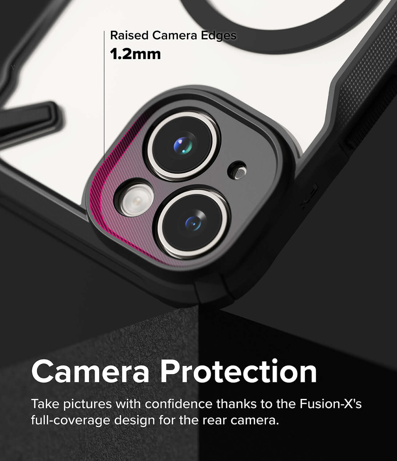 Estuche para iPhone 15 Plus - Ringke Fusion-X Magnetic - Black