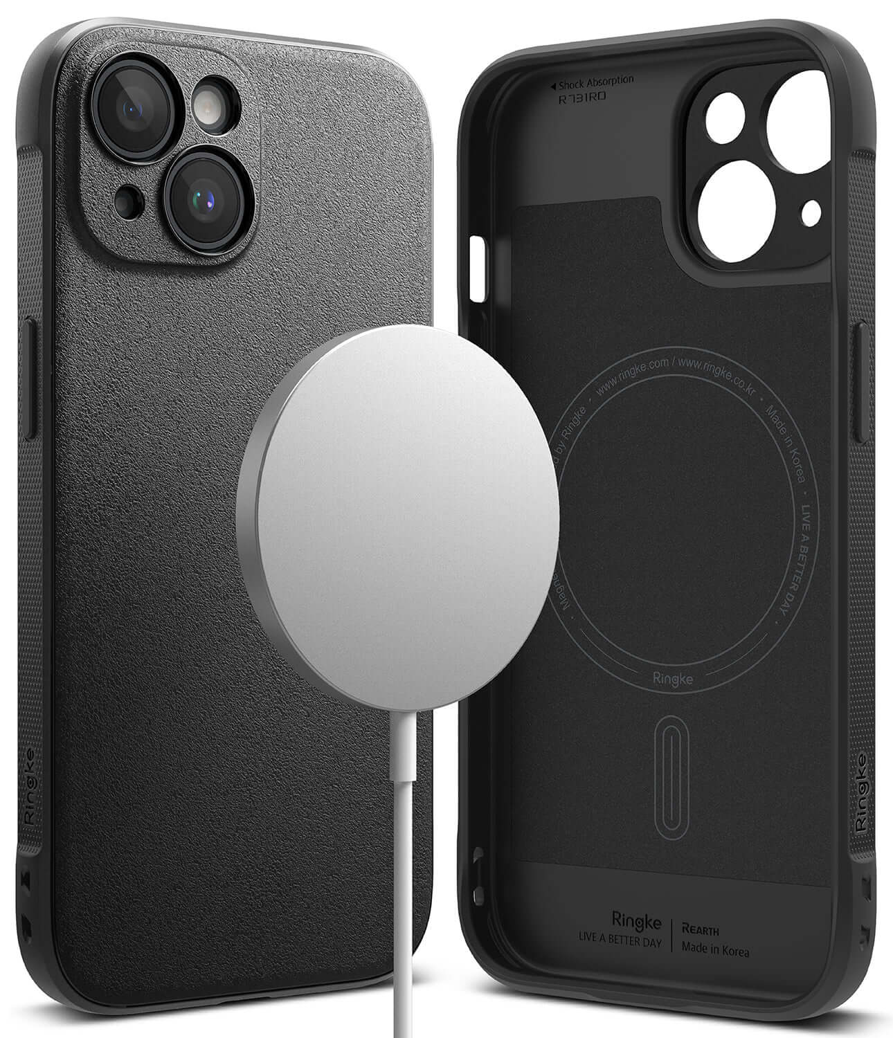 Estuche para iPhone 15 Plus - Ringke Onyx Magnetic - Black