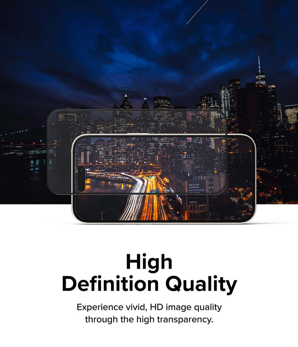 Vidrio Templado para iPhone 15 Plus - Ringke Tempered Glass Full Cover