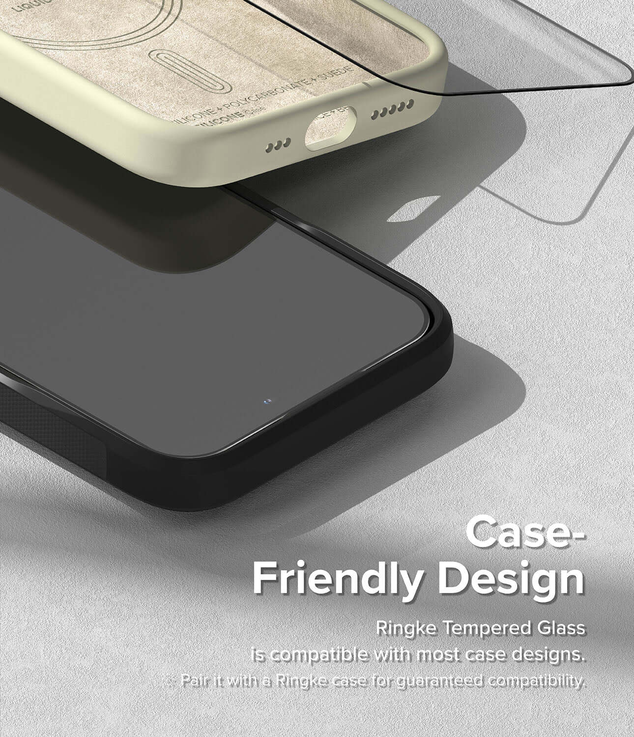 Vidrio Templado para iPhone 15 Plus - Ringke Tempered Glass Full Cover