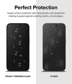Vidrio Templado para iPhone 15 Plus Compatible con: 14 Pro Max / 16 Plus - Ringke Privacy Tempered Glass