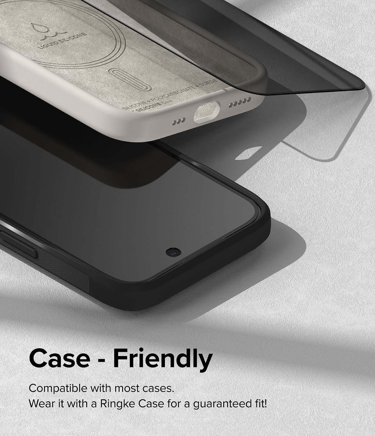 Vidrio Templado para iPhone 15 Plus Compatible con: 14 Pro Max / 16 Plus - Ringke Privacy Tempered Glass