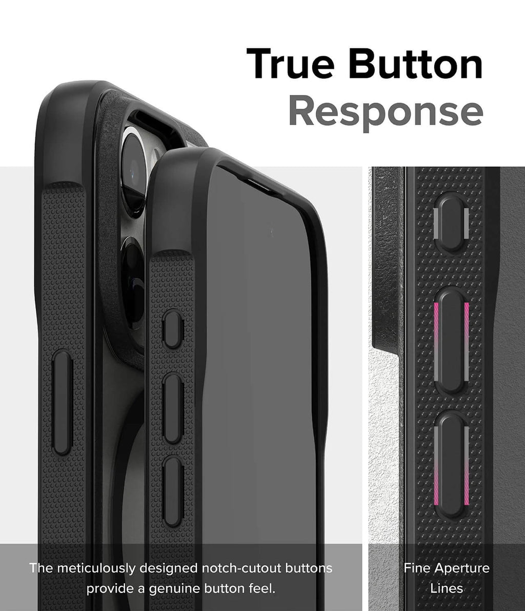 Estuche para iPhone 15 Pro - Ringke Fusion Bold Magnetic - Matte Black