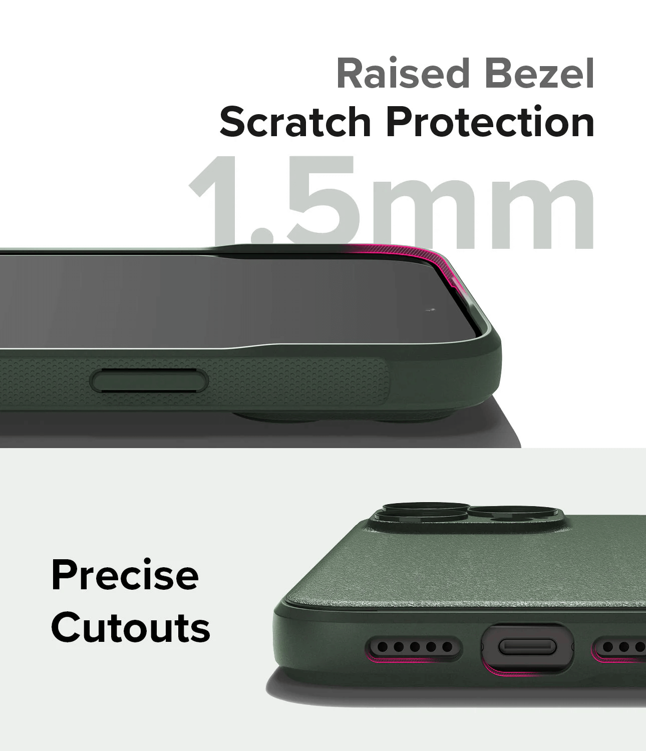 Estuche para iPhone 15 Pro - Ringke Onyx Magnetic - Dark Green