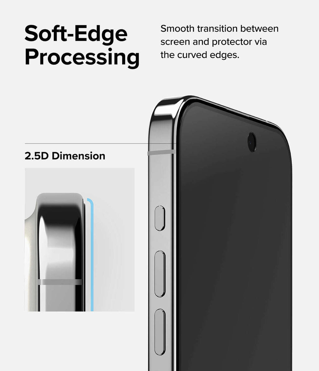 Vidrio Templado para iPhone 15 Pro - Ringke Privacy Glass