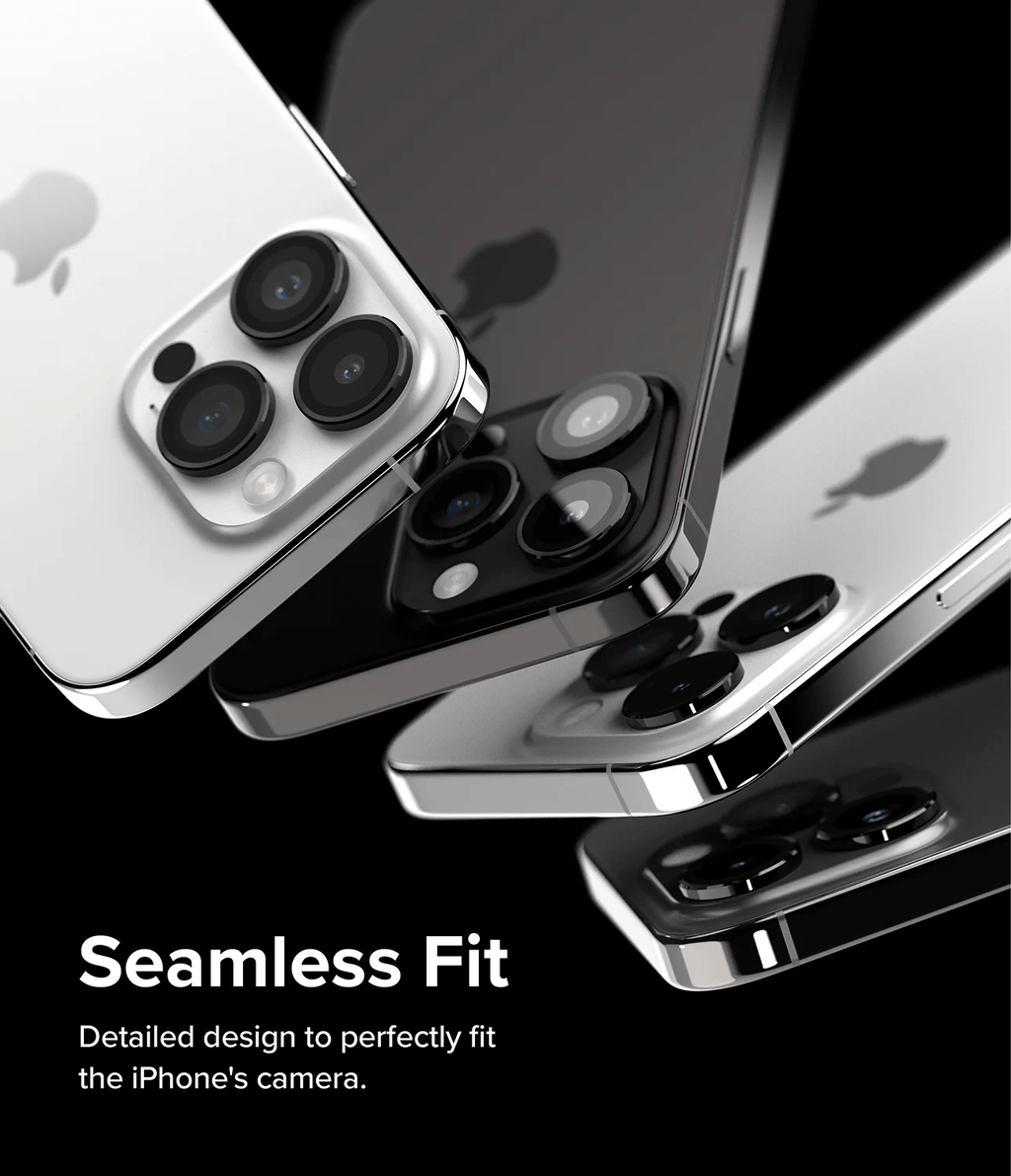 Estuche para iPhone 15 Pro Max - Ringke Camera Lens Frame Glass - Black