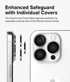Estuche para iPhone 15 Pro Max - Ringke Camera Lens Frame Glass - Black