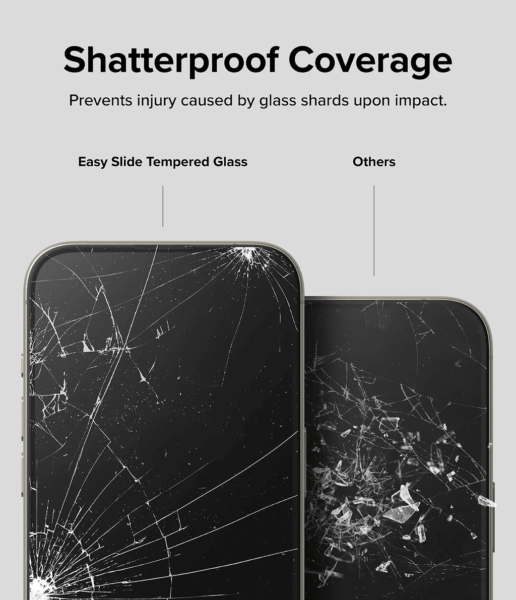 Protector de Pantalla para iPhone 15 Pro Max - Ringke Easy Slide Tempered Glass (Pack de 2)