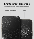 Protector de Pantalla para iPhone 15 Pro Max - Ringke Easy Slide Tempered Glass (Pack de 2)