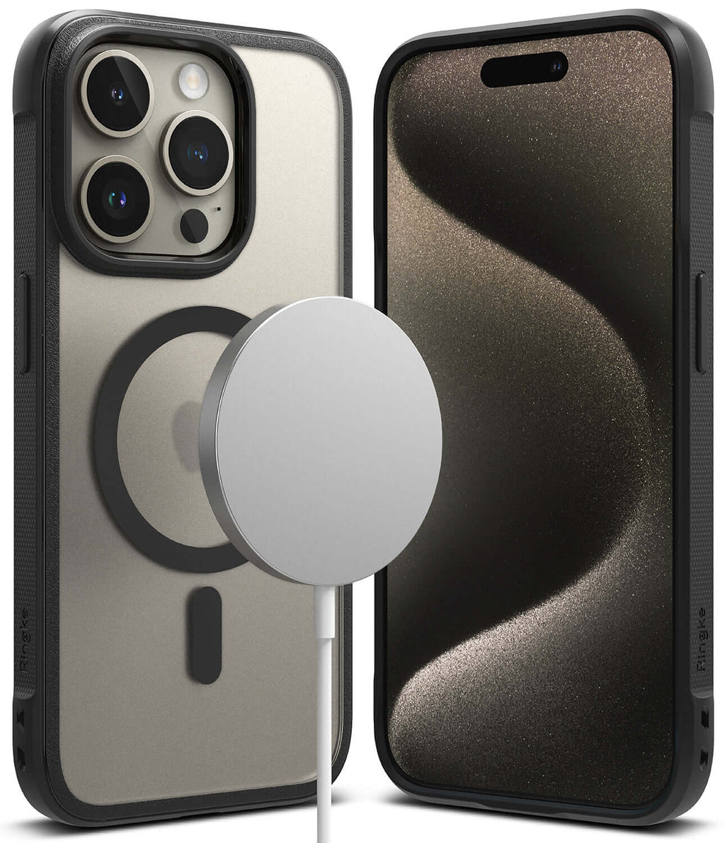 Estuche para iPhone 15 Pro Max - Ringke Fusion Bold Magnetic - Matte Black