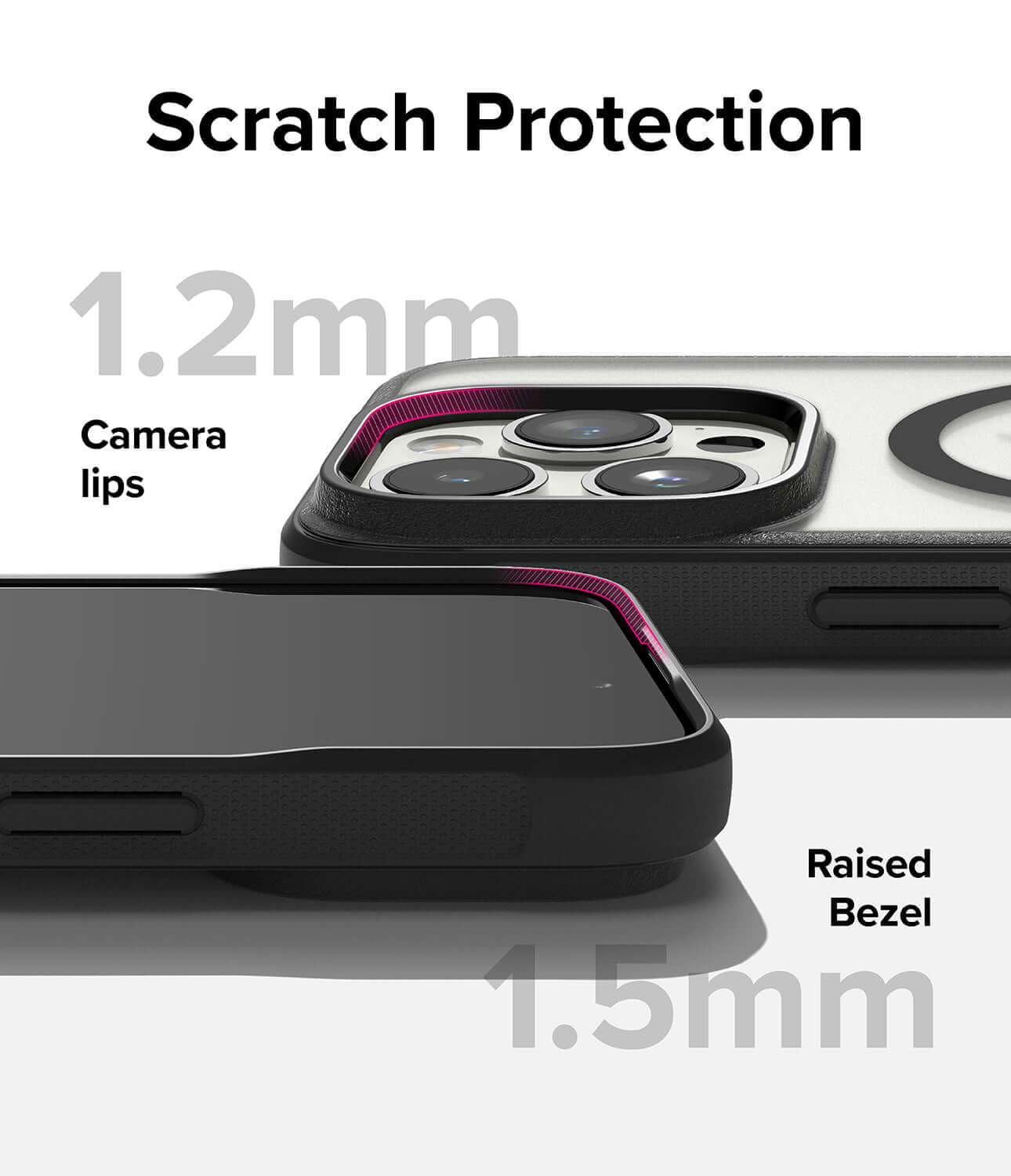 Estuche para iPhone 15 Pro Max - Ringke Fusion Bold Magnetic - Matte Black