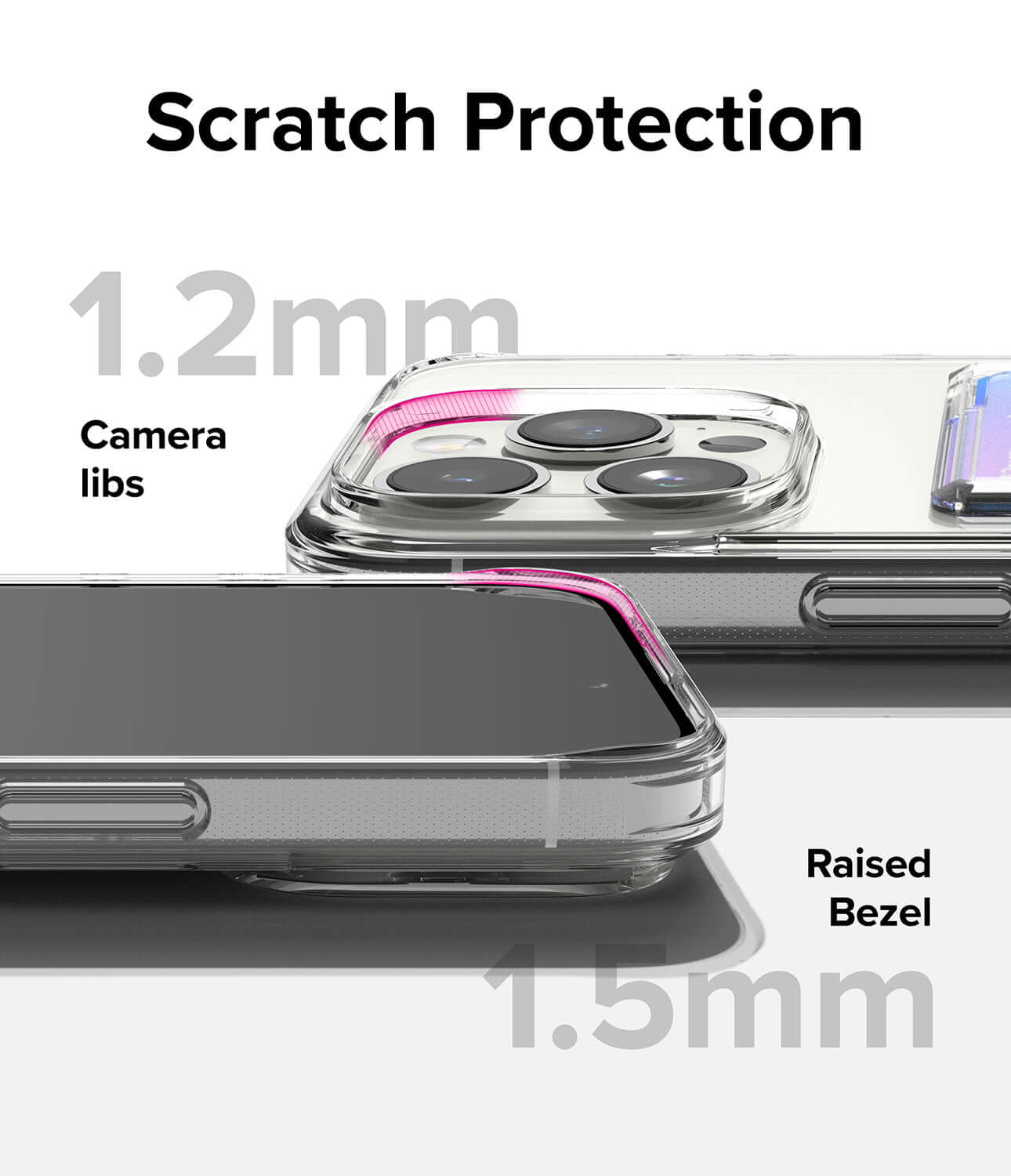 Estuche para iPhone 15 Pro Max - Ringke Fusion Card - Clear