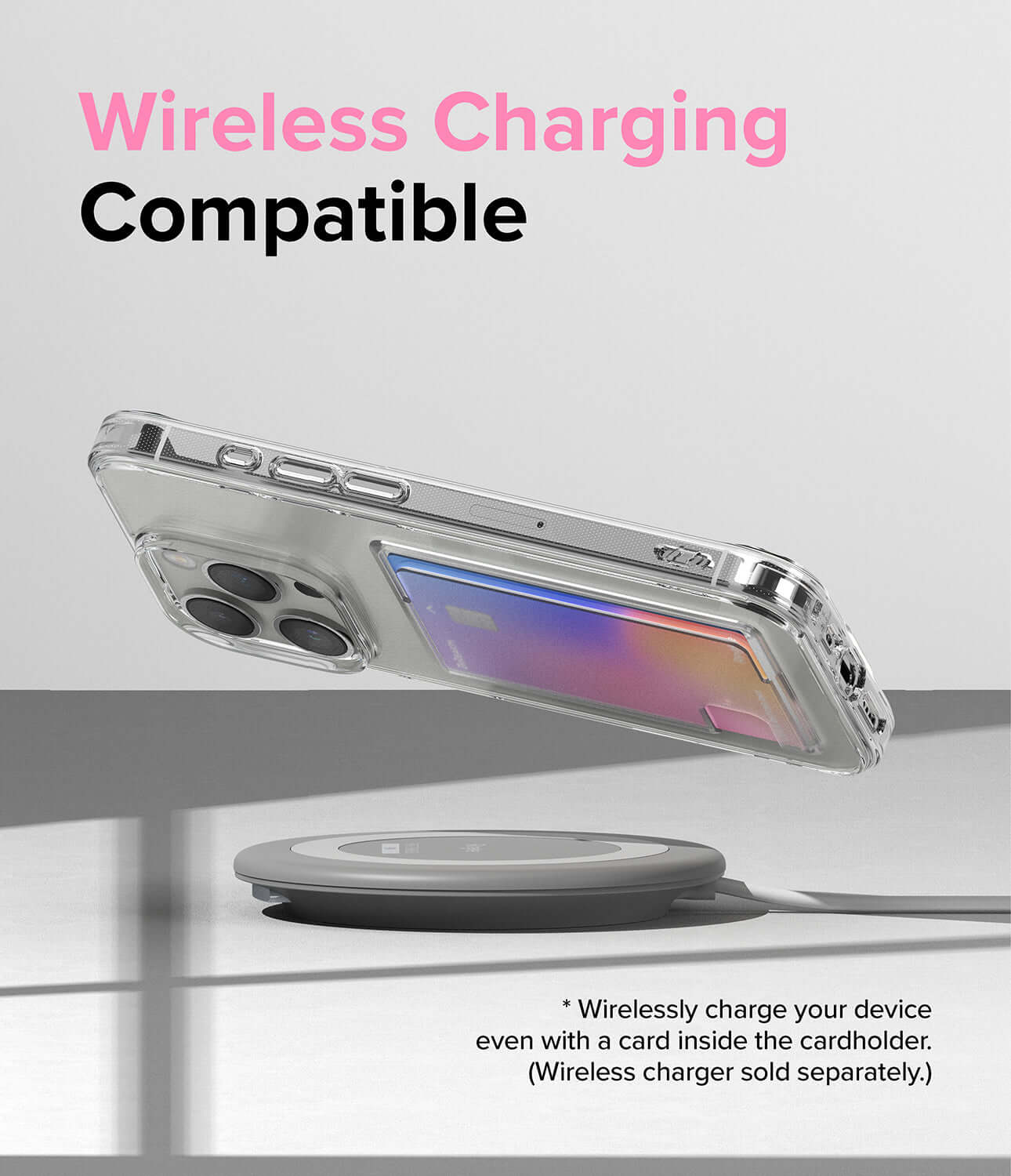 Estuche para iPhone 15 Pro Max - Ringke Fusion Card - Clear