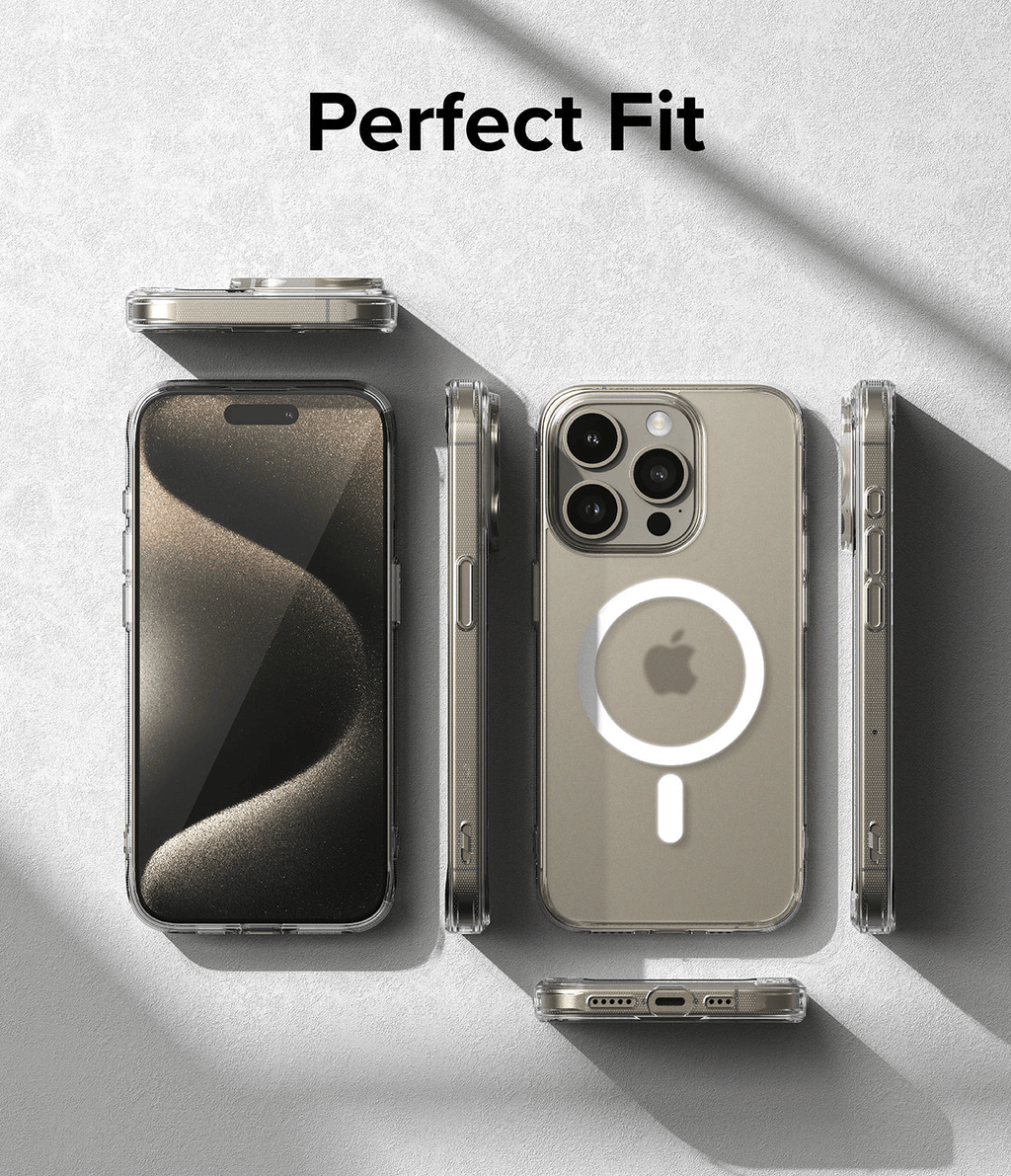 Estuche para iPhone 15 Pro Max - Ringke Fusion Magnetic - Matte Clear