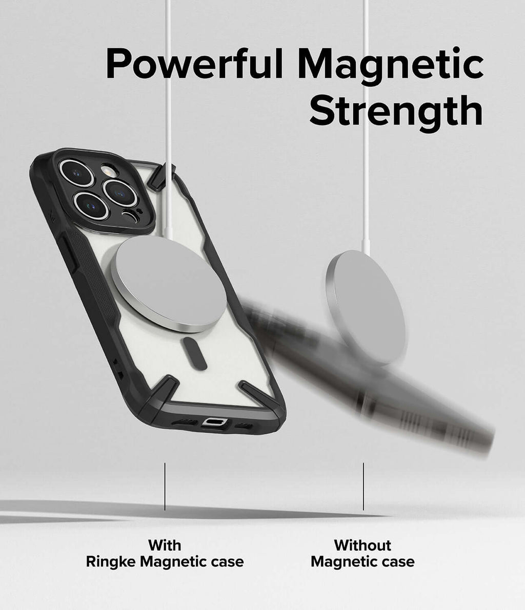 Estuche para iPhone 15 Pro Max - Ringke Fusion-X Magnetic - Matte Black