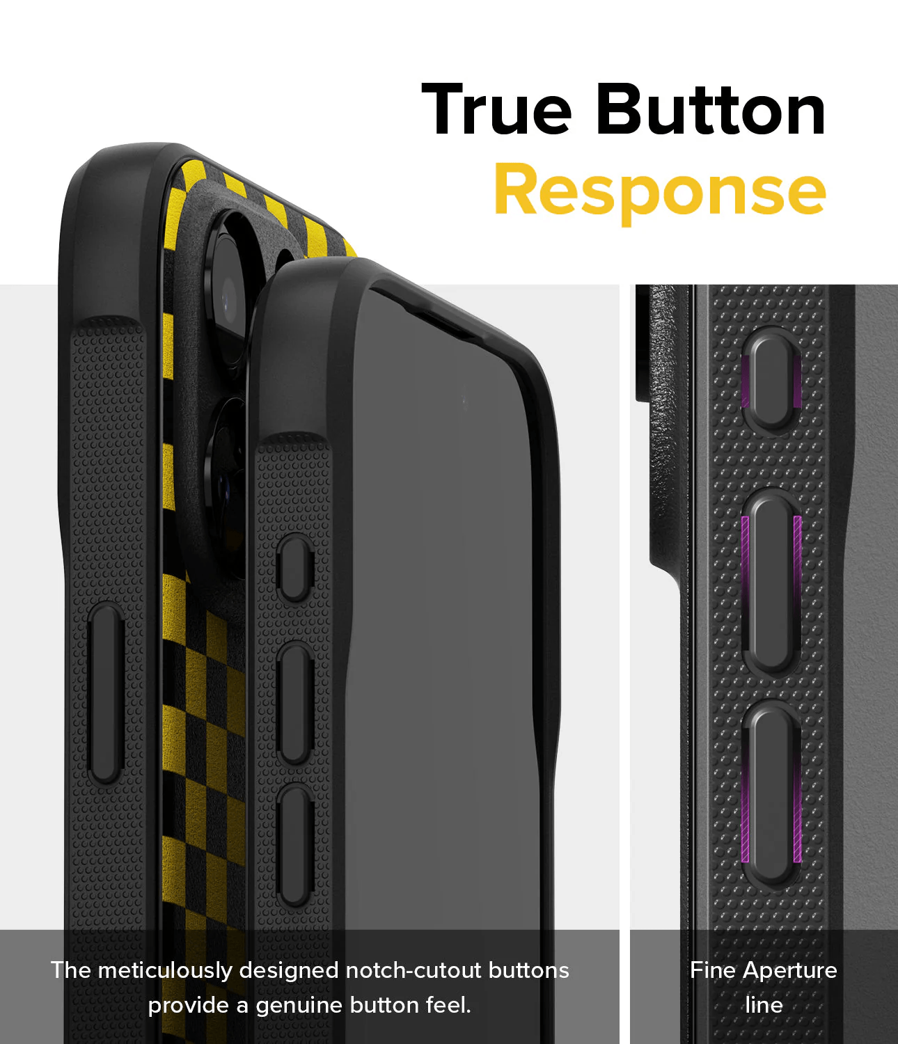 Estuche para iPhone 15 Pro Max - Ringke Onyx Design - Checkerboard Yellow