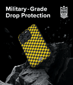 Estuche para iPhone 15 Pro Max - Ringke Onyx Design - Checkerboard Yellow