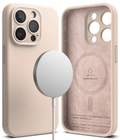 Estuche para iPhone 15 Pro Max - Ringke Silicone Magnetic - Pink Sand