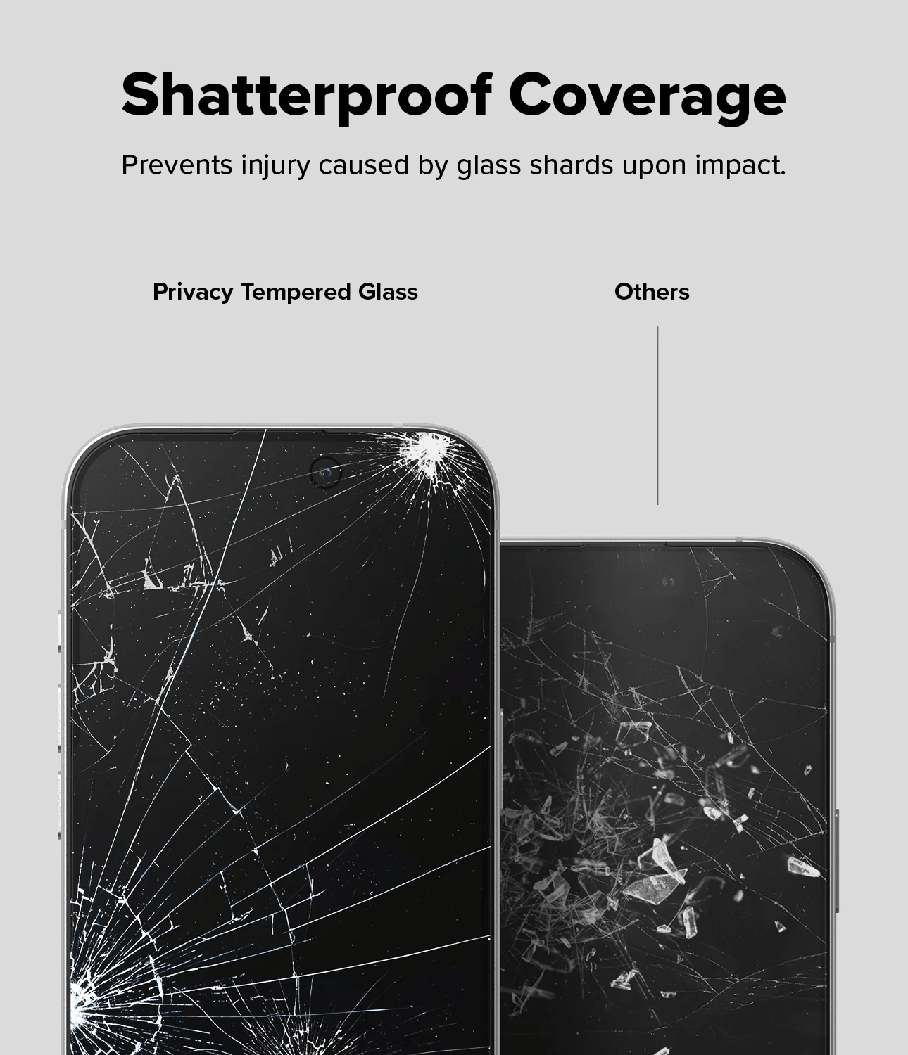 Vidrio Templado para iPhone 16 / 15 - Ringke Easy Slide Privacy Glass (Pack de 2)