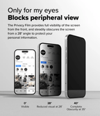 Vidrio Templado para iPhone 16 / 15 - Ringke Easy Slide Privacy Glass (Pack de 2)