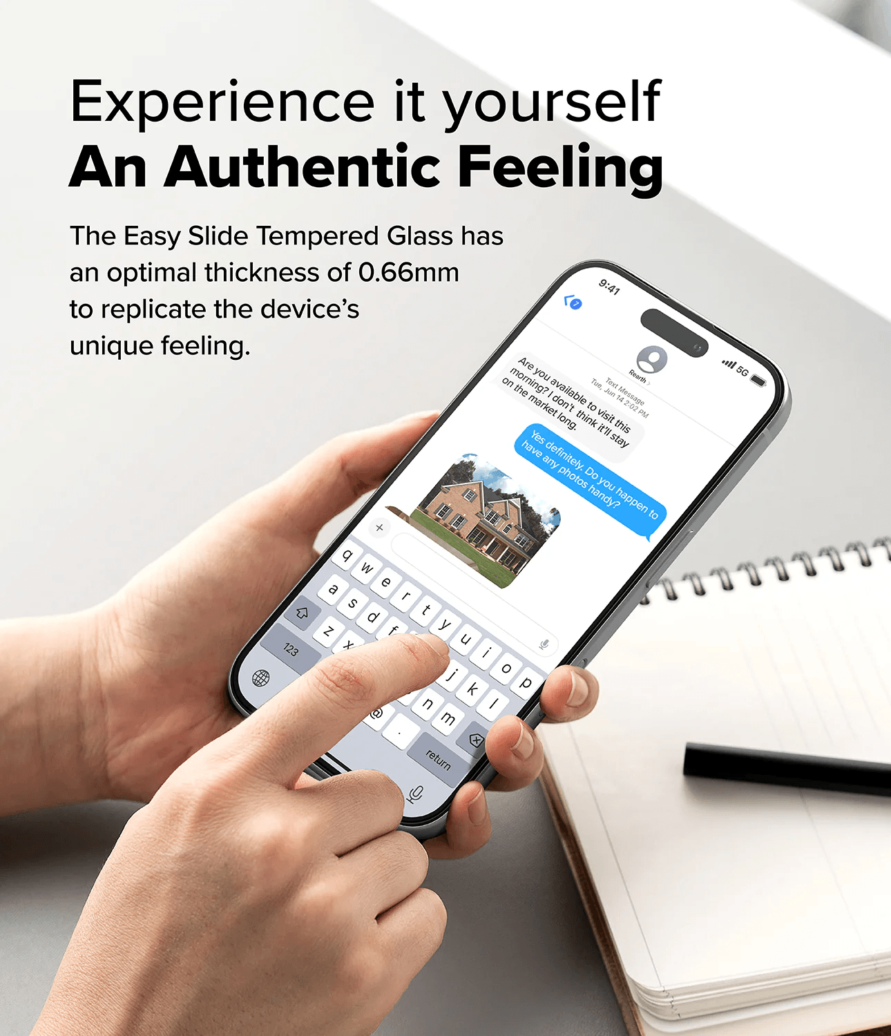 Vidrio Templado para iPhone 16 / 15 - Ringke Easy Slide Tempered Glass (Pack de 2)