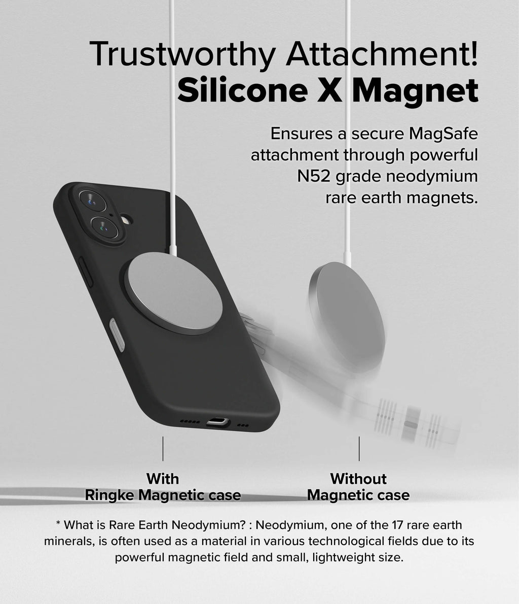 Estuche para iPhone 16 - Ringke Silicone Magnetic