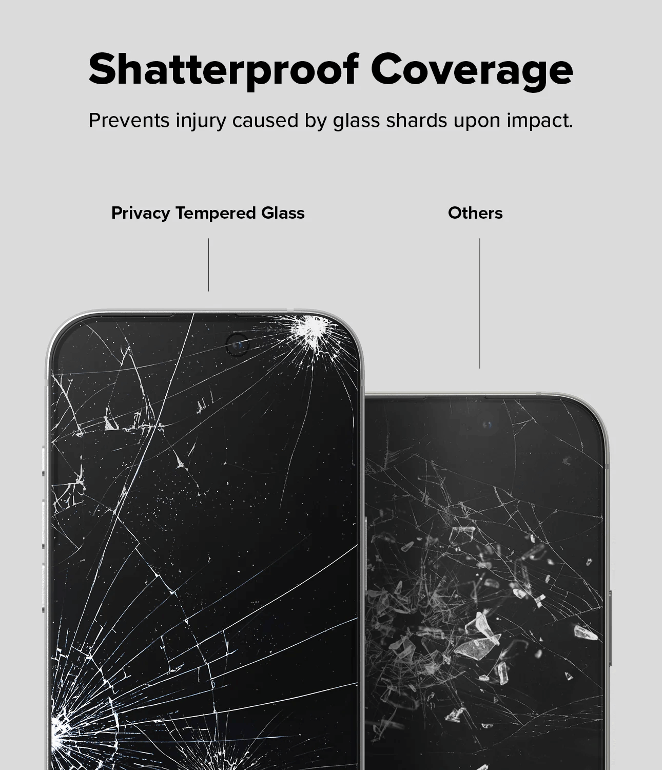Vidrio Templado para iPhone 16 Plus / 15 Plus - Ringke Easy Slide Privacy Glass (Pack de 2)