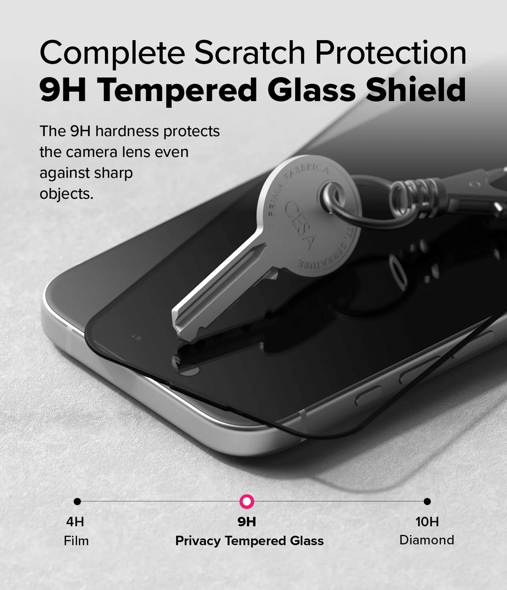 Vidrio Templado para iPhone 16 Plus / 15 Plus - Ringke Easy Slide Privacy Glass (Pack de 2)