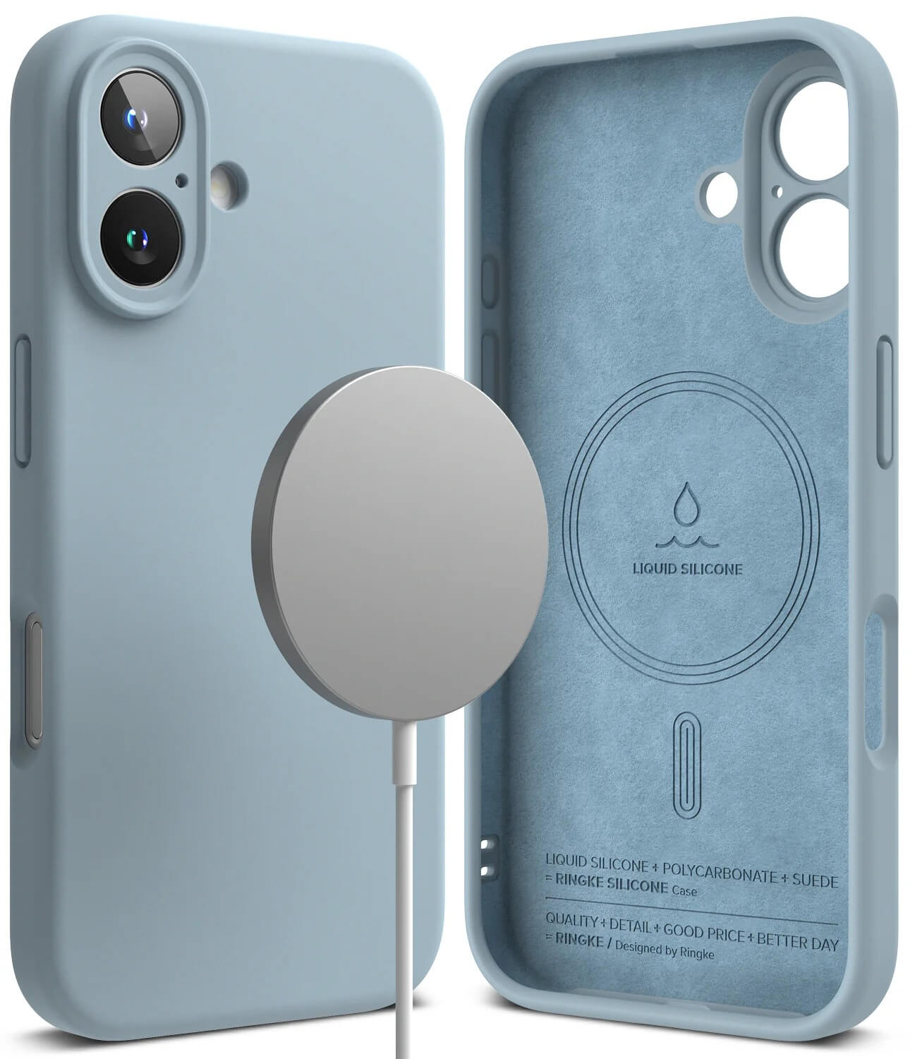 Estuche para iPhone 16 Plus - Ringke Silicone Magnetic