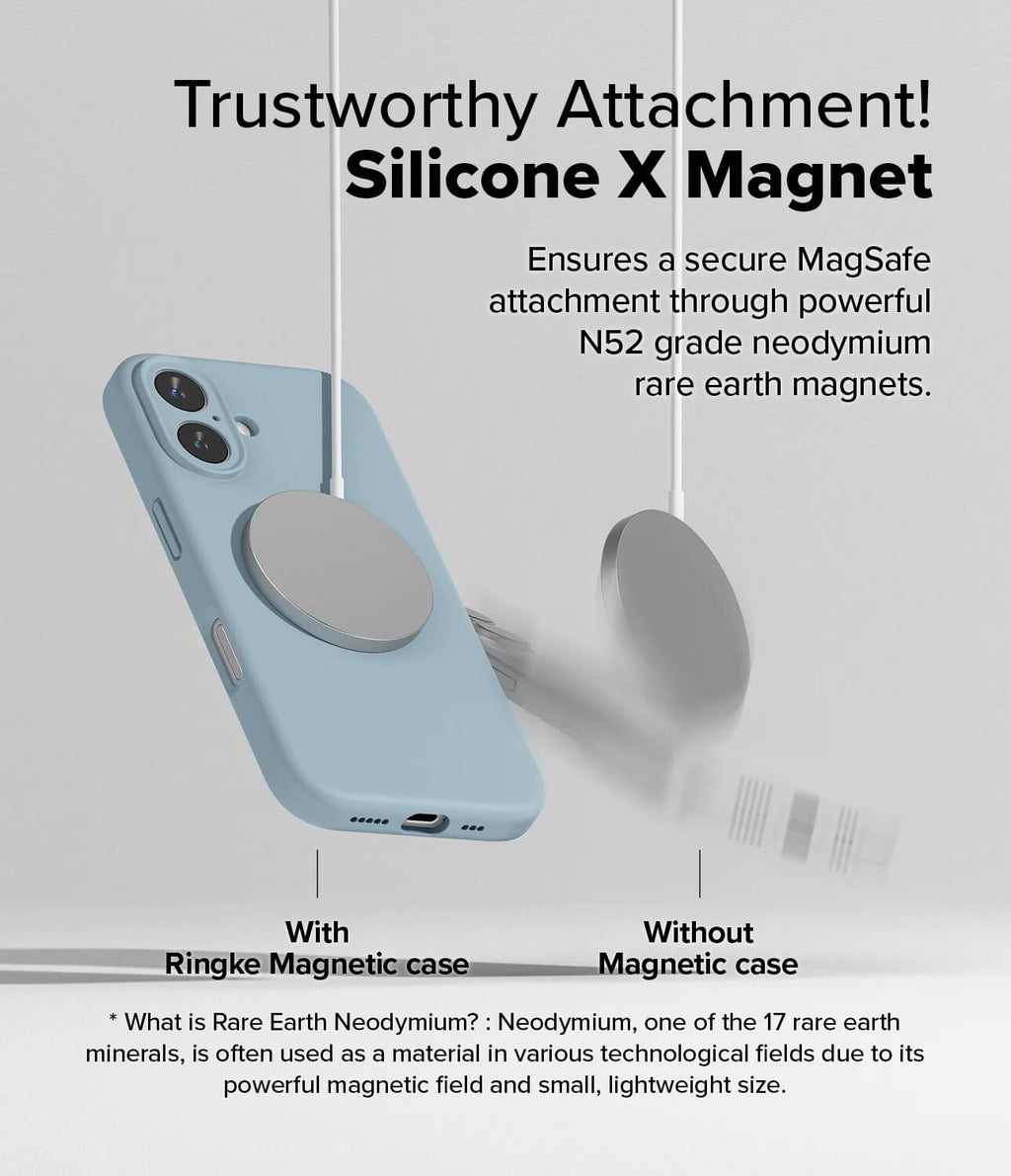 Estuche para iPhone 16 Plus - Ringke Silicone Magnetic