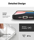 Estuche para iPhone 16 Pro - Ringke Fusion Bold Magnetic - Black
