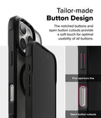 Estuche para iPhone 16 Pro - Ringke Fusion Bold Magnetic - Black