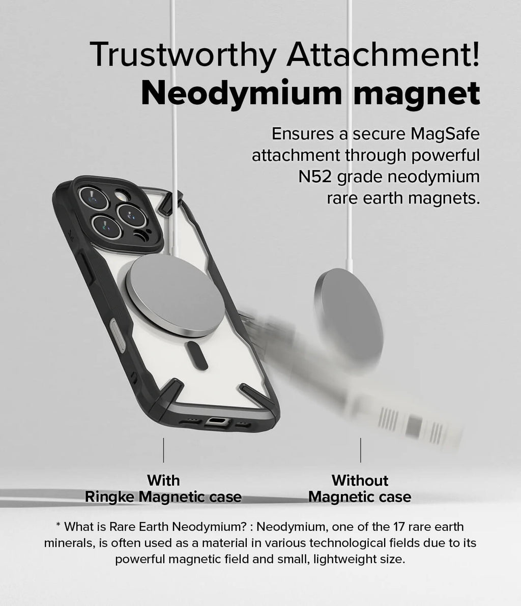 Estuche para iPhone 16 Pro - Ringke Fusion-X Magnetic - Black