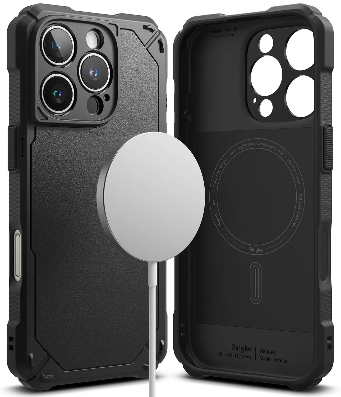 Estuche para iPhone 16 Pro - Ringke Rugged Gear Magnetic