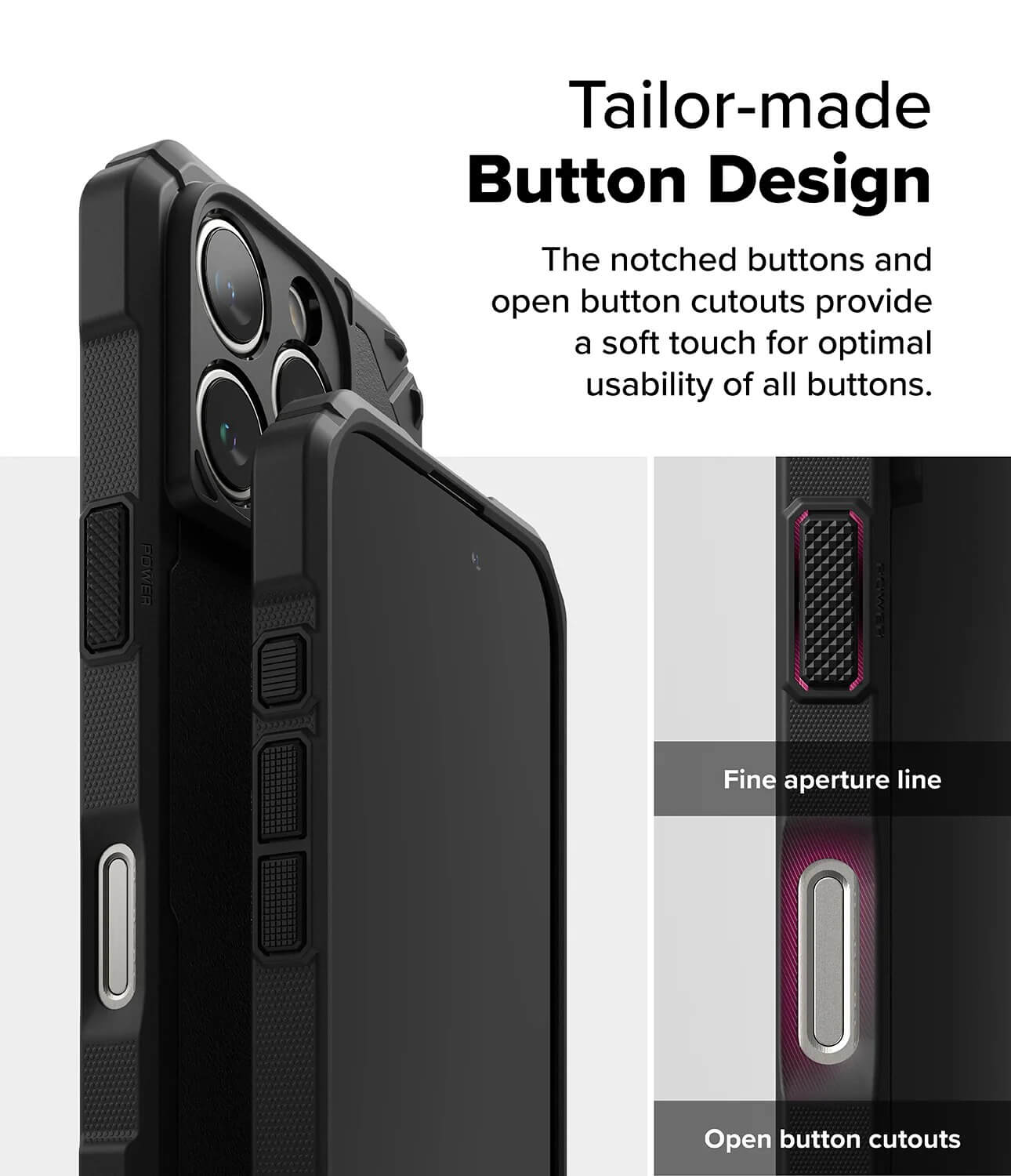 Estuche para iPhone 16 Pro - Ringke Rugged Gear Magnetic