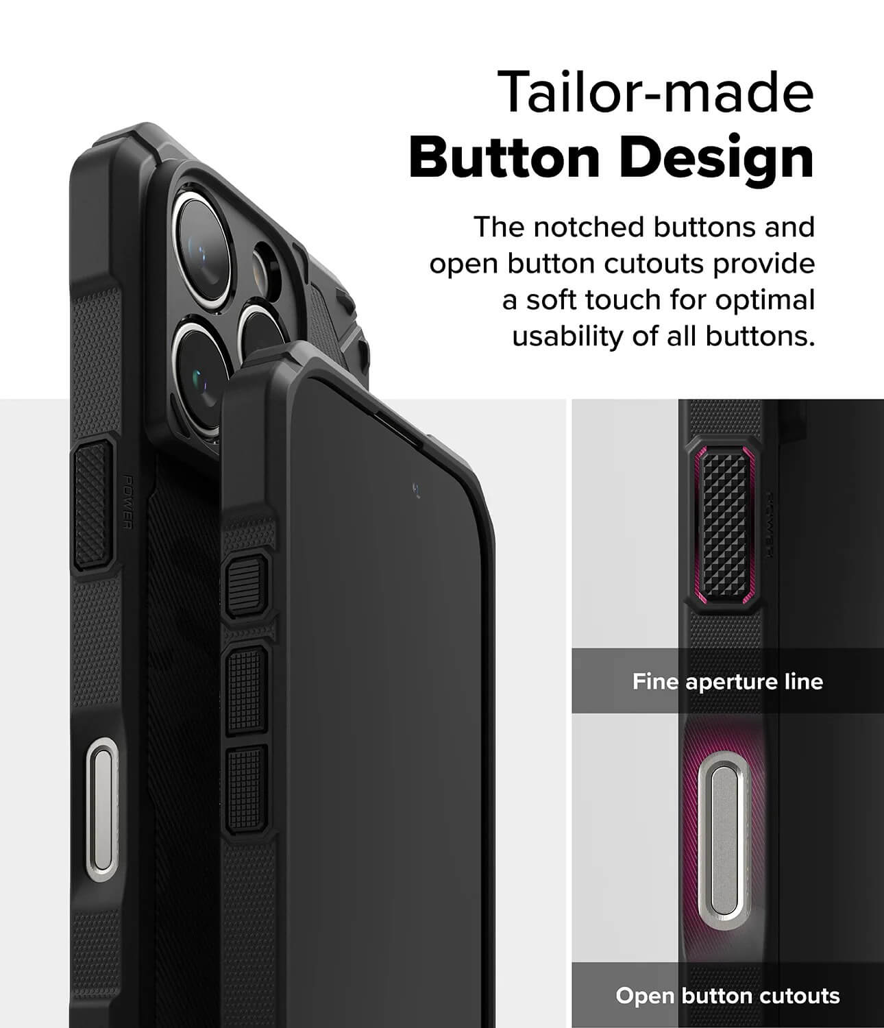 Estuche para iPhone 16 Pro - Ringke Rugged Gear Magnetic