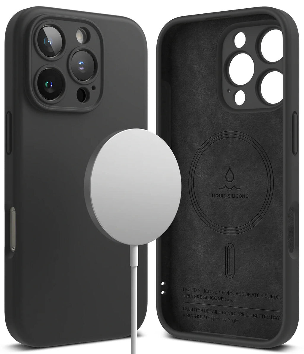 Estuche para iPhone 16 Pro - Ringke Silicone Magnetic
